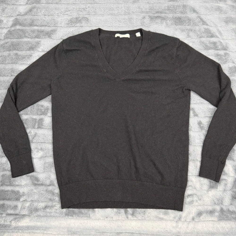 Vince Black 100% Cashmere V-Neck Sweater Womens XS RN106730 Luxury Knit